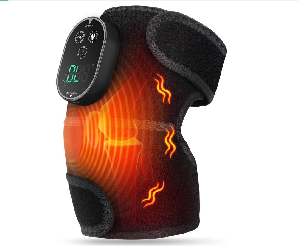 Cordless Heated Knee Massager for Pain Relief
